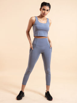 Nykd by Nykaa - Nykd All Day Crop top Bra- NYK206 China Blue